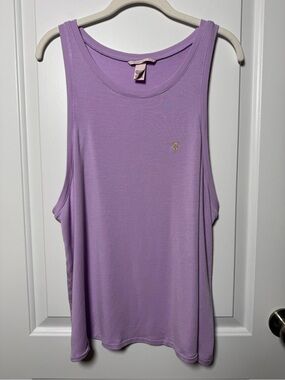 Victoria’s Secret Lavender Essential Tank Top XL Embroidered Logo